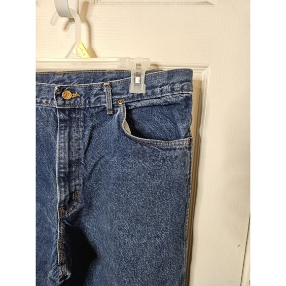 Vintage HIS Jeans Mens 36x34 Made USA 90s Acid Wash Meduim H.I.S. - Picture 6 of 12